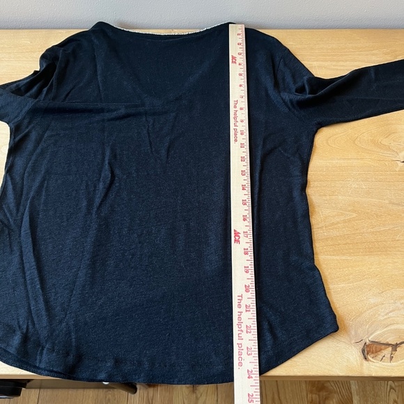 MAJESTIC FILATURES PARIS TOP 3-M LINEN SILK CRYSTAL NECKLINE CASUAL ELEGANCE - Picture 10 of 13